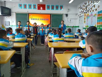 爭做好隊員,競選促發展 --奎屯市第一小學中隊干部競選活動